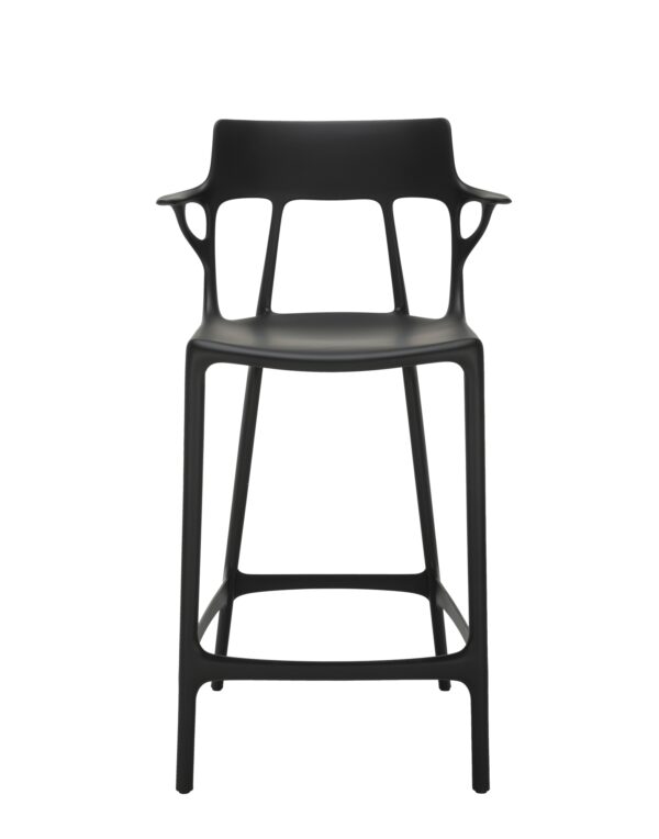 Tabouret hauteur plan de travail A.I 49x55x H 98 cm Kartell  - noir