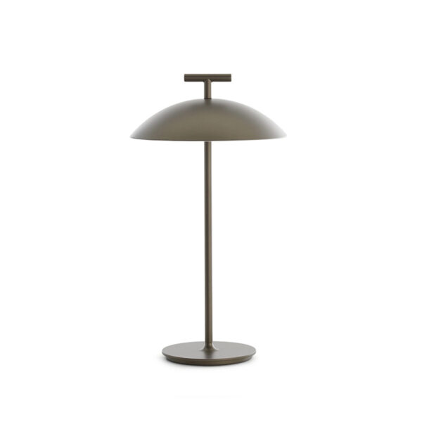 Lampe MINI GEEN-A version à batterie avec variateur de lumière Ø 20 x H36.5 cm Kartell - bronze