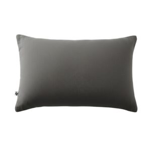 Taie d’oreiller 50 x 70 cm en gaze de coton unie GAÏA - L'effet papillon - granit