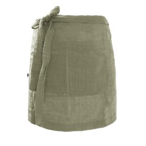 Tablier serveur 45x80 cm en gaze de coton unie GAÏA - L'effet papillon - romarin