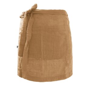 Tablier serveur 45x80 cm en gaze de coton unie GAÏA - L'effet papillon - camel