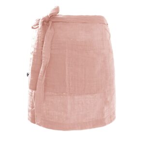 Tablier serveur 45x80 cm en gaze de coton unie GAÏA - L'effet papillon - rose pêche