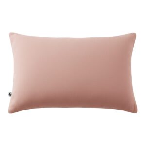 Taie d’oreiller 50 x 70 cm en gaze de coton unie GAÏA - L'effet papillon - rose pêche