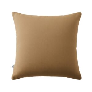 Taie d’oreiller 80 x 80 cm en gaze de coton unie GAÏA - L'effet papillon - camel