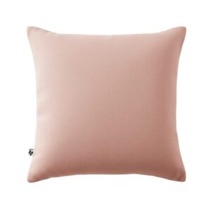 Taie d’oreiller 60 x 60 cm en gaze de coton unie GAÏA - L'effet papillon - rose pêche