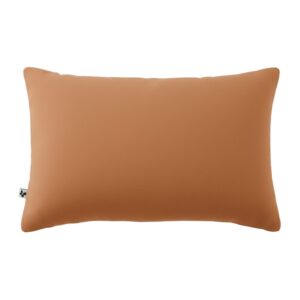 Taie d’oreiller 50 x 70 cm en gaze de coton unie GAÏA - L'effet papillon - abricot
