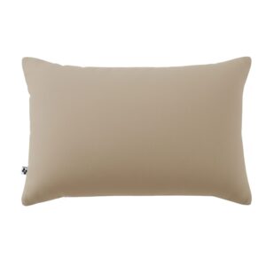 Taie d’oreiller 50 x 70 cm en gaze de coton unie GAÏA - L'effet papillon - ficelle