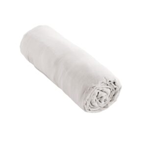 Drap housse 90x190 cm en gaze de coton unie GAÏA - L'effet papillon - chantilly