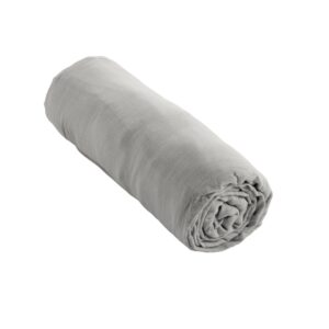 Drap housse 90x190 cm en gaze de coton unie GAÏA - L'effet papillon - nuage