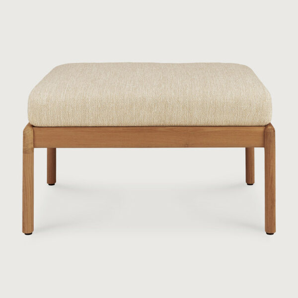 Pouf/Repose pieds Jack outdoor en teck - naturel 71 x 54 x H 40 cm Ethnicraft