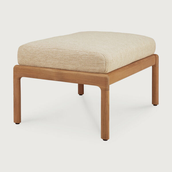 Pouf/Repose pieds Jack outdoor en teck - naturel 71 x 54 x H 40 cm Ethnicraft