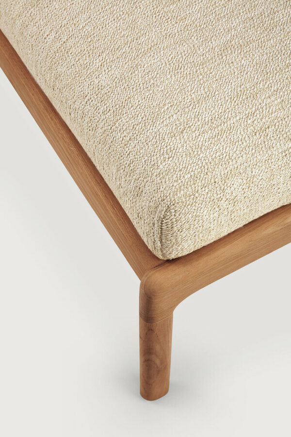Pouf/Repose pieds Jack outdoor en teck - naturel 71 x 54 x H 40 cm Ethnicraft – Image 4