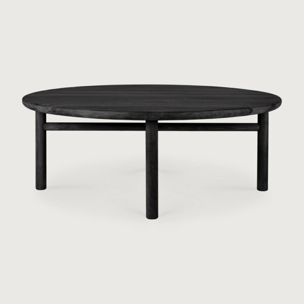 Table basse Quatro outdoor en teck massif teinté noir 95 x 95 x H 35 cm Ethnicraft