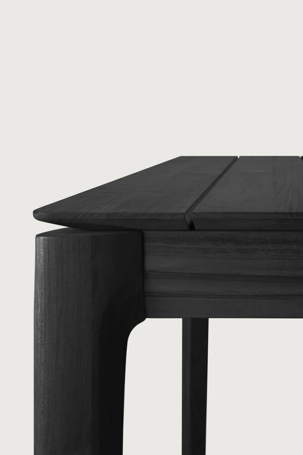 Table Bok outdoor teck massif teinté noir 200 x 100 x H 76 cm Ethnicraft – Image 3
