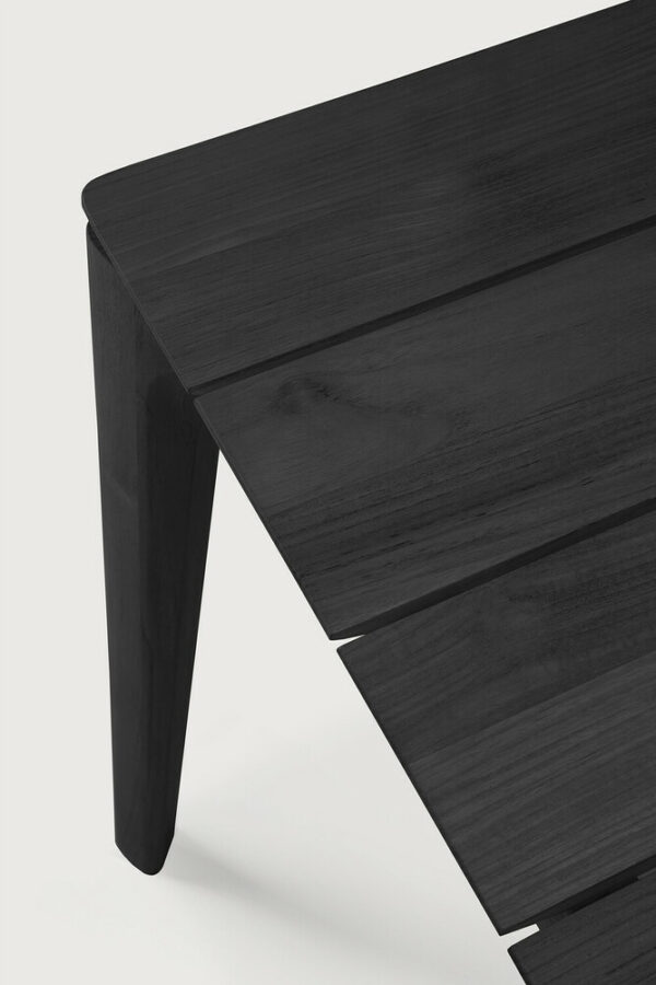 Table Bok outdoor teck massif teinté noir 200 x 100 x H 76 cm Ethnicraft – Image 4