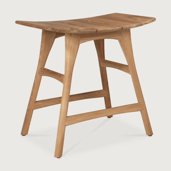 Tabouret Osso outdoor en teck - 50 x 33 x H 49 cm Ethnicraft