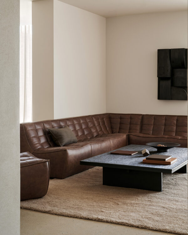 Canapé N701 - 2 places - cuir chestnut - 140 x 91 x H 76 cm - Ethnicraft – Image 10