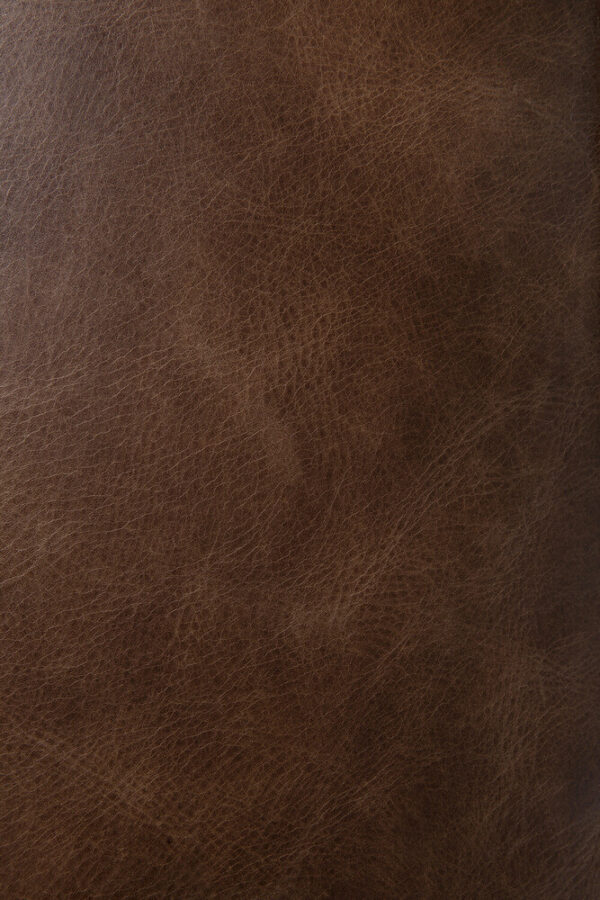 Pouf N701 - repose-pieds - cuir chestnut - 70 x 70 x H 43 cm - Ethnicraft – Image 3