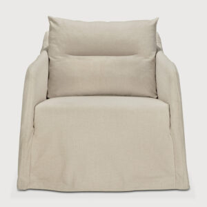 Fauteuil Weave - tissu Bone (Os) - 80x87x75 cm - Ethnicraft