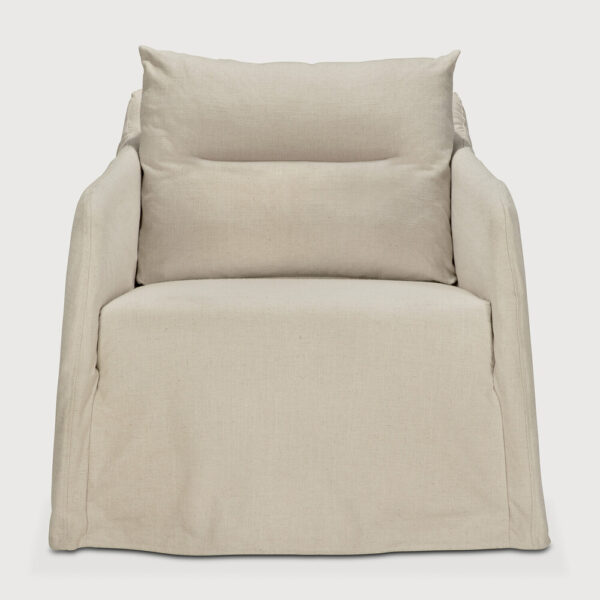 Fauteuil Weave - tissu Bone (Os) - 80x87x75 cm - Ethnicraft