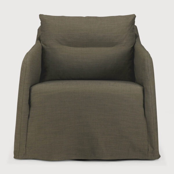Fauteuil Weave - tissu Green (vert) - 80x87x75 cm - Ethnicraft