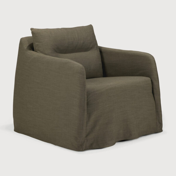 Fauteuil Weave - tissu Green (vert) - 80x87x75 cm - Ethnicraft