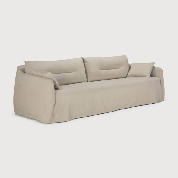 Canapé 3 places Weave - tissu Bone (Os) - 244x95x75 cm -Ethnicraft