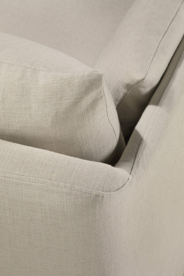 Canapé 3 places Weave - tissu Bone (Os) - 244x95x75 cm -Ethnicraft – Image 5