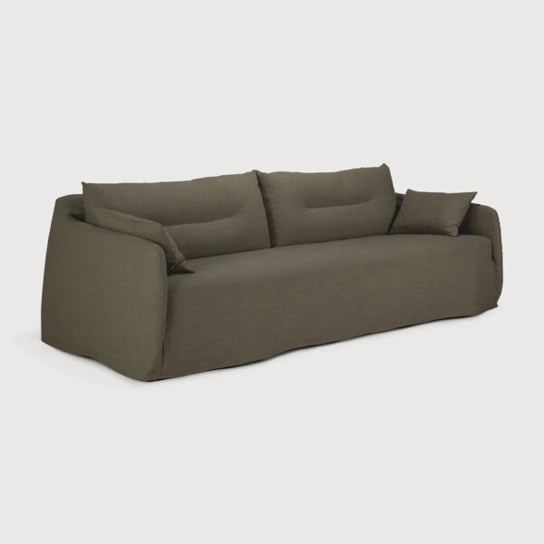 Canapé 3 places Weave - tissu Green (Vert) - 244x95x75 cm -Ethnicraft