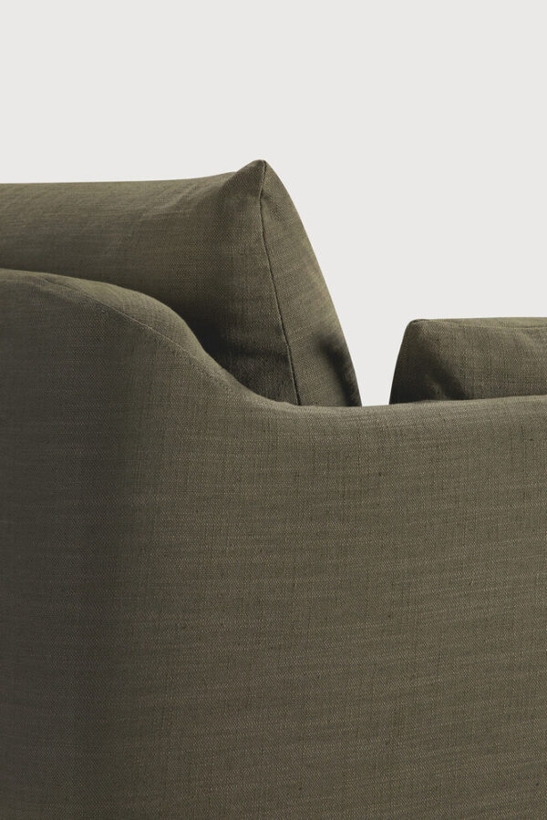 Canapé 3 places Weave - tissu Green (Vert) - 244x95x75 cm -Ethnicraft – Image 8