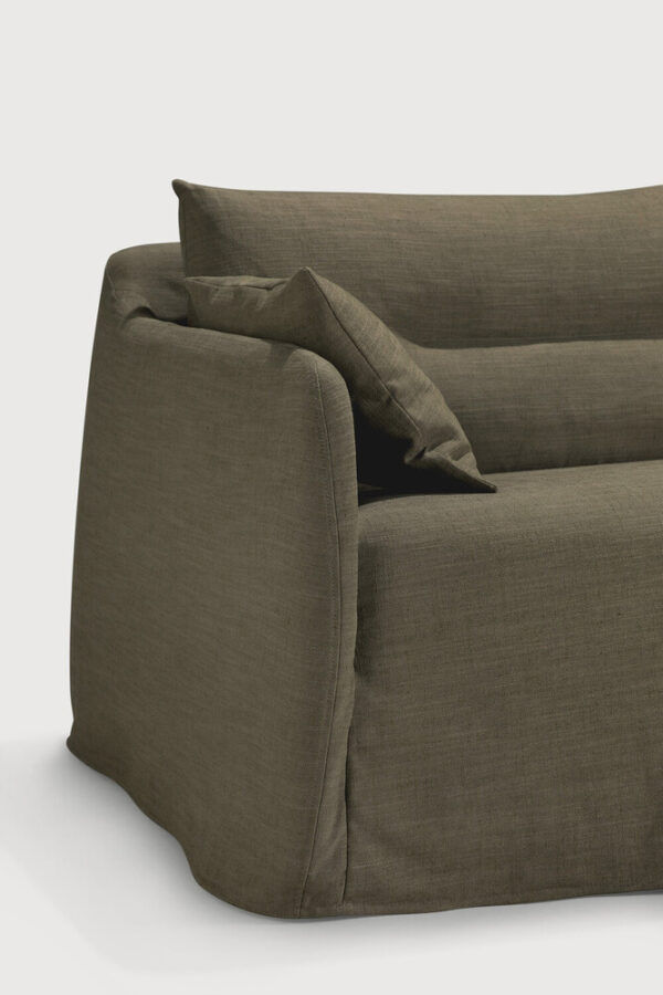 Canapé 3 places Weave - tissu Green (Vert) - 244x95x75 cm -Ethnicraft – Image 7