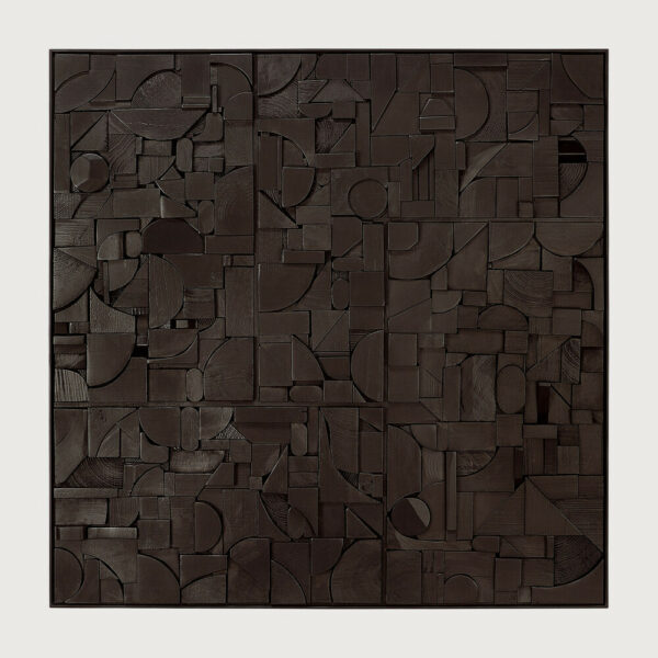 Décoration murale Briques noire - 100 x 100 cm Ethnicraft