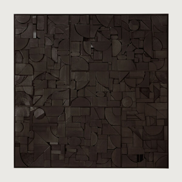 Décoration murale Briques noire - 100 x 100 cm Ethnicraft