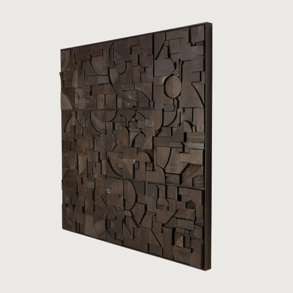 Décoration murale Briques marron - 100 x 100 cm Ethnicraft – Image 3