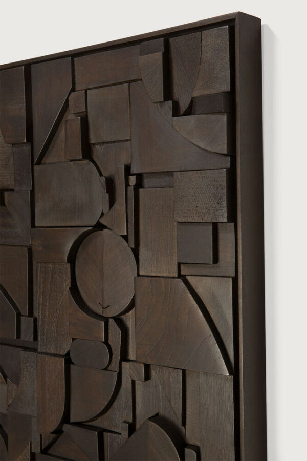 Décoration murale Briques marron - 100 x 100 cm Ethnicraft – Image 4