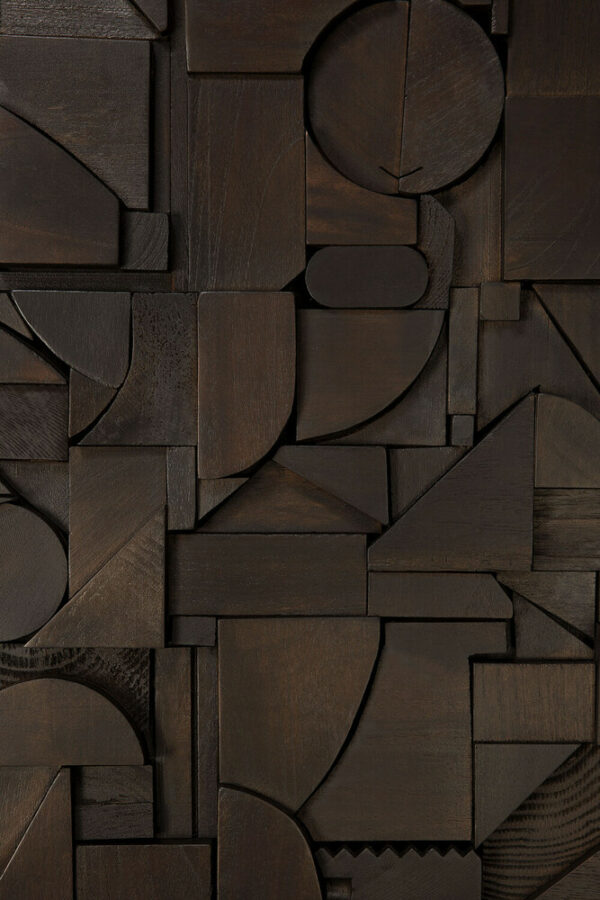Décoration murale Briques marron - 100 x 100 cm Ethnicraft – Image 5
