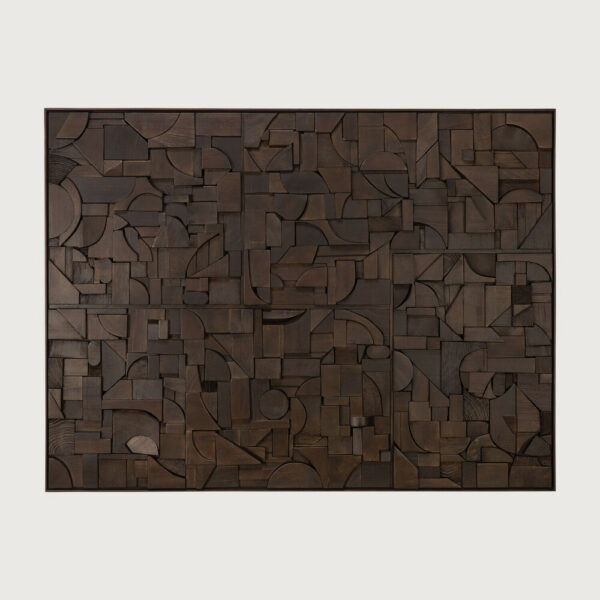 Décoration murale Briques marron foncé - 120 x 90 cm Ethnicraft