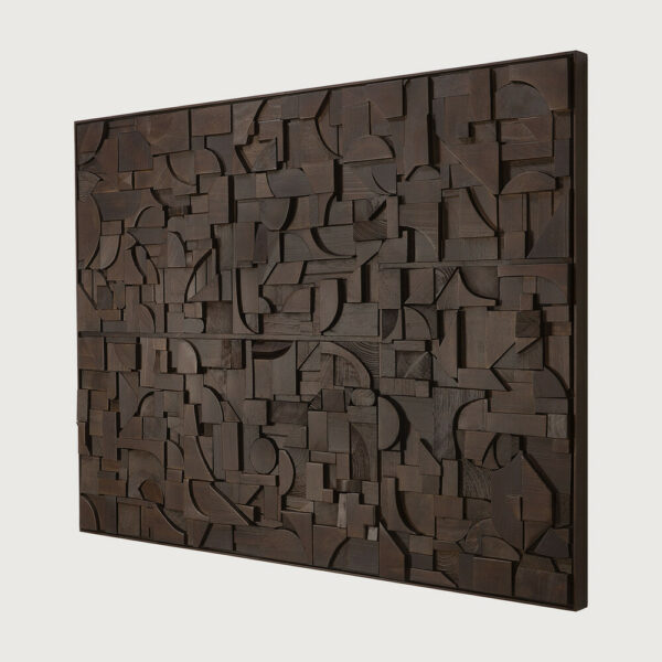 Décoration murale Briques marron foncé - 120 x 90 cm Ethnicraft – Image 4