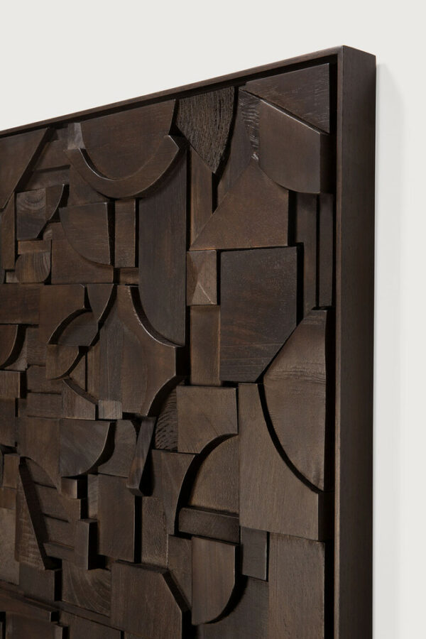 Décoration murale Briques marron foncé - 120 x 90 cm Ethnicraft – Image 5