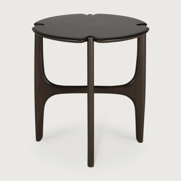 Table d'appoint ronde PI - acajou vernis - brun foncé - ∅ 47 x H 50 cm - Ethnicraft – Image 3