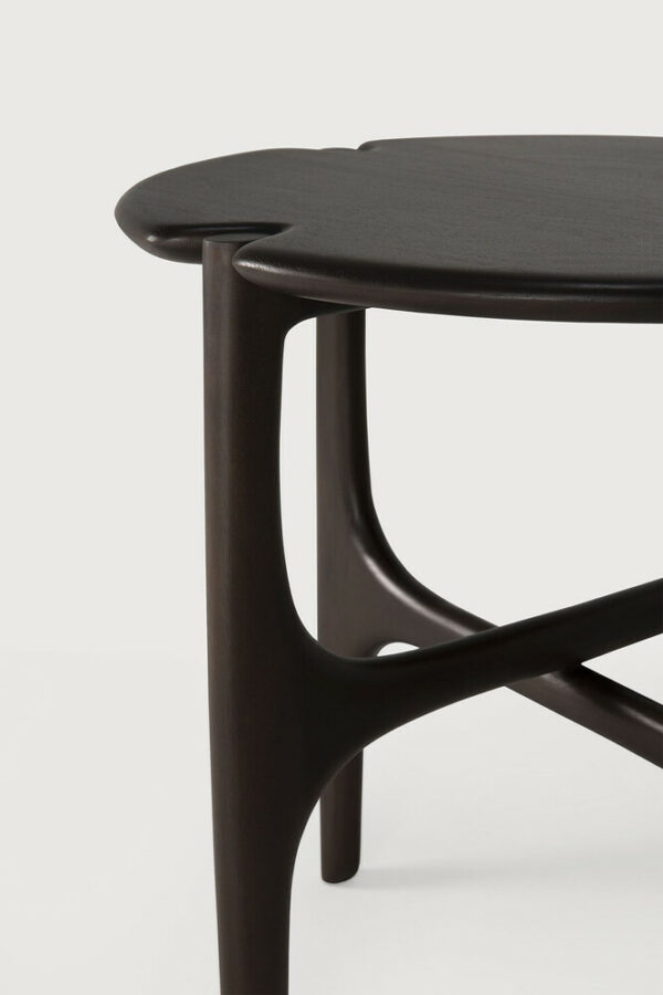 Table d'appoint ronde PI - acajou vernis - brun foncé - ∅ 47 x H 50 cm - Ethnicraft – Image 4