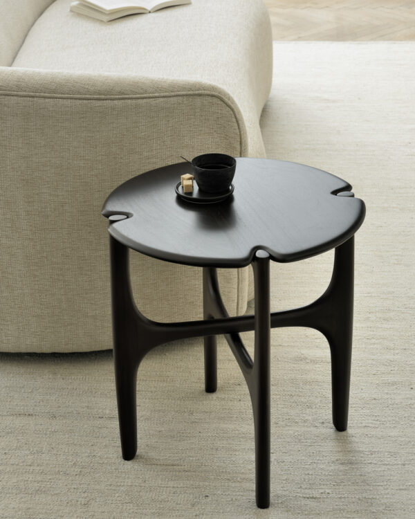 Table d'appoint ronde PI - acajou vernis - brun foncé - ∅ 47 x H 50 cm - Ethnicraft – Image 6