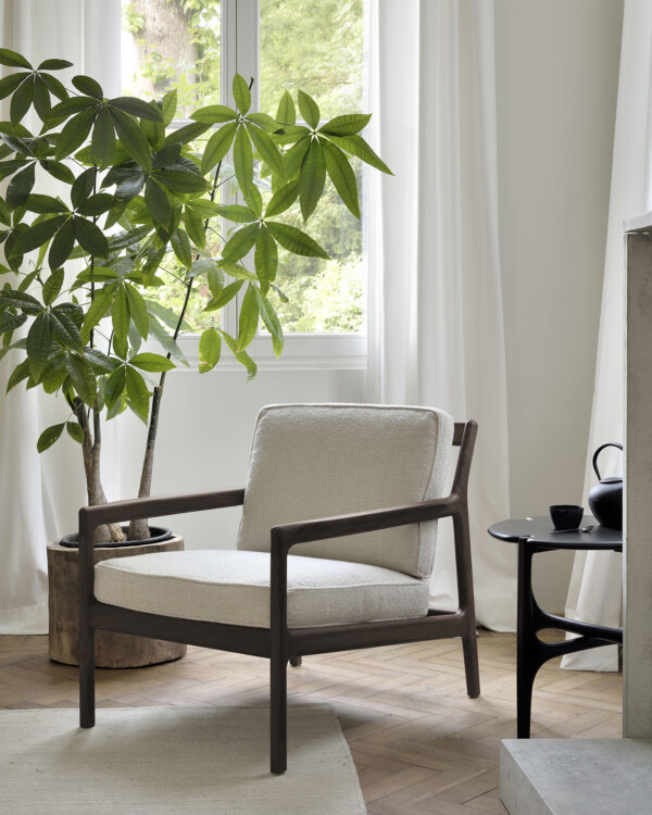 Table d'appoint ronde PI - acajou vernis - brun foncé - ∅ 47 x H 50 cm - Ethnicraft – Image 8