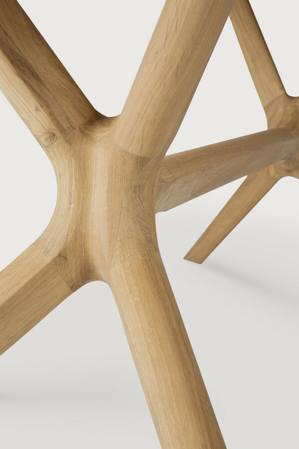 Table X  plateau chêne naturel massif finition huilée  - 200x100x76 cm Ethnicraft – Image 6