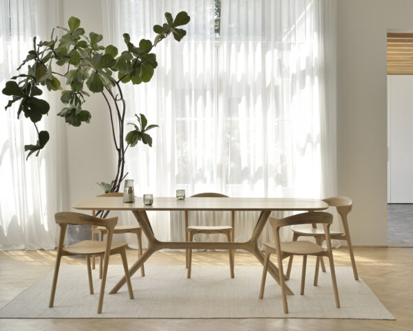 Table X  plateau chêne naturel massif finition huilée  - 200x100x76 cm Ethnicraft – Image 8
