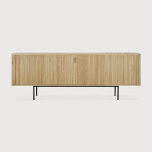 Buffet Roller Max - chêne massif finition huilée - 2 portes coulissantes - 224 x 45x H 80 cm - Ethnicraft