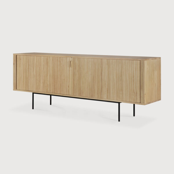 Buffet Roller Max - chêne massif finition huilée - 2 portes coulissantes - 224 x 45x H 80 cm - Ethnicraft