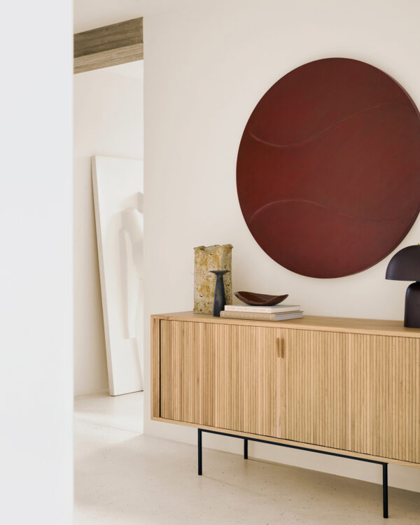 Buffet Roller Max - chêne massif finition huilée - 2 portes coulissantes - 224 x 45x H 80 cm - Ethnicraft – Image 9