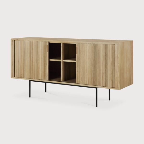 Buffet Roller Max - chêne massif finition huilée - 2 portes coulissantes - 168 x 45x H 80 cm - Ethnicraft – Image 3