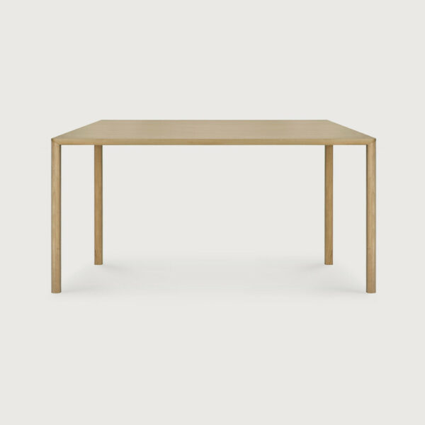 Table Air plateau plaqué chêne naturel piétement bois massif  - 140x80x76 cm Ethnicraft